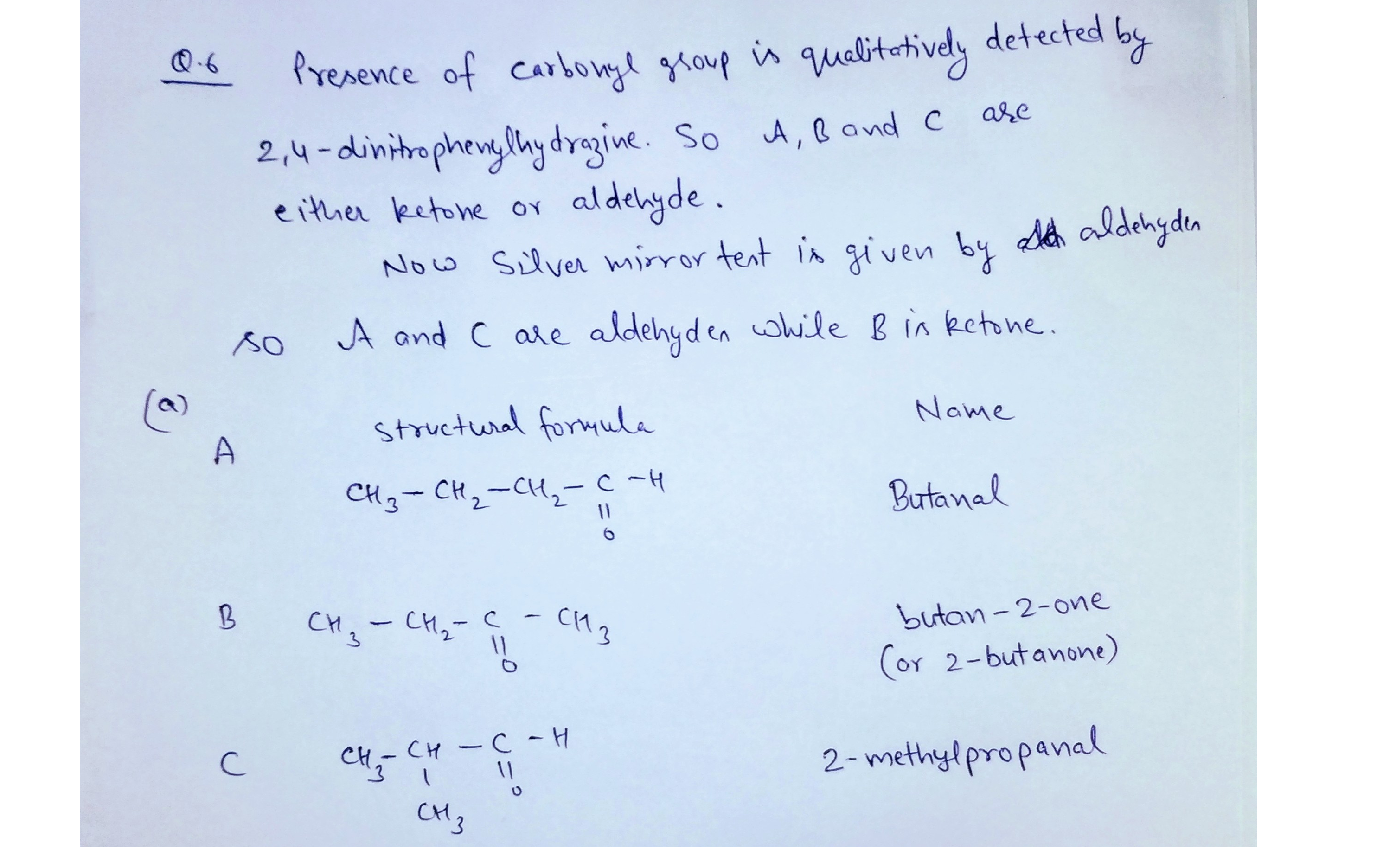 Three Compounds A, B And C Have The Molecular Formula C.HO. All Three ...