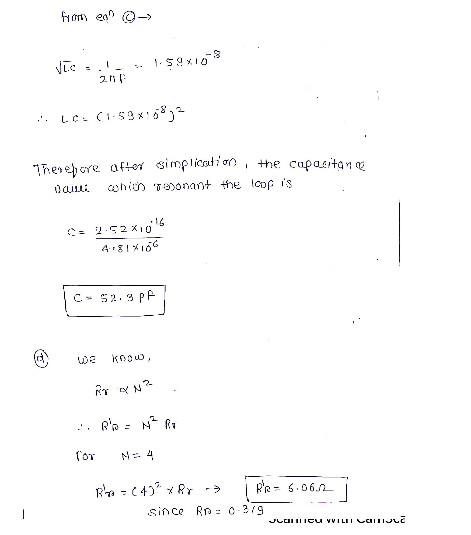 /30= ^/1000·시and wire radius bA single turn circular loop antenna with ...